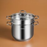 Karaca Mutfaksever 20 cm Derin Spagetti Tenceresi - 18/10 CrNi Paslanmaz Çelik, 5 Litre