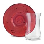 Karaca Andy Reaktif 6 Kişilik 12 Parça Çay Seti - Görsel 2