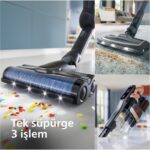 Philips  Aqua Trio YENİ 9000 SERİSİ 3'ü 1 Arada (Islak, Kuru ve Moplu) Sarjlı ve Kablosuz Dik Süpürge - Görsel 5