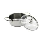 Famipa 15 cm Cam Kapaklı Küçük Çelik Tencere, Şık ve Kullanışlı Mutfak Gereci