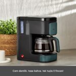 Karaca Just Coffee Aroma 2 In 1 Filtre Kahve ve Çay Demleme Makinesi Pine Green - Görsel 4