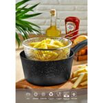 Polochef POLOCHEF Melda Granit Kızartma Tavası 20CM Patates Kızartma Fritöz Telli