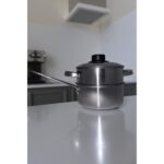 Güneşlife 3 Parça Paslanmaz Çelik Tencere & Tava Seti 15CM - Görsel 2