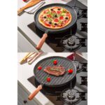 Esivitalia 34 cm Döküm Granit Gözleme Bazlama Tavası Çift Taraflı