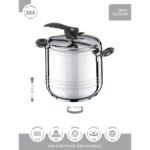 Hascevher Esila 9,0 Lt Düz Düdüklü Tencere-Siyah - Görsel 3