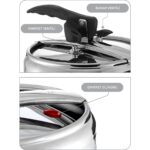 Hascevher Esila 9,0 Lt Düz Düdüklü Tencere-Siyah - Görsel 4