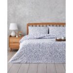 English Home Leaf Dream Kolay Ütülenir Tek Kişilik Nevresim Takımı 160X220 cm Mavi - Görsel 2