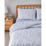 English Home Leaf Dream Kolay Ütülenir Tek Kişilik Nevresim Takımı 160X220 cm Mavi - Görsel 3