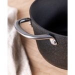 Madame Coco Noir Titanyum Derin Tencere - Siyah - 20 cm - Görsel 3