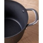 Madame Coco Noir Titanyum Derin Tencere - Siyah - 20 cm - Görsel 4