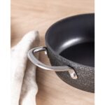 Madame Coco Noir Titanyum Kısa Tencere - Siyah - 28 cm - Görsel 3