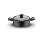 Brioni Diamond 26 cm Yanmaz Yapışmaz Elmas Basık Tencere