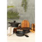 Brioni Diamond 5 Parça Siyah Midi Set