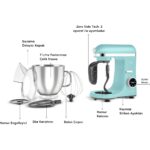 Karaca Mastermaid Chef Ultra D2000W Dijital Ekranlı Hamur Yoğurma Makinesi Tiffany 7 L - Görsel 3