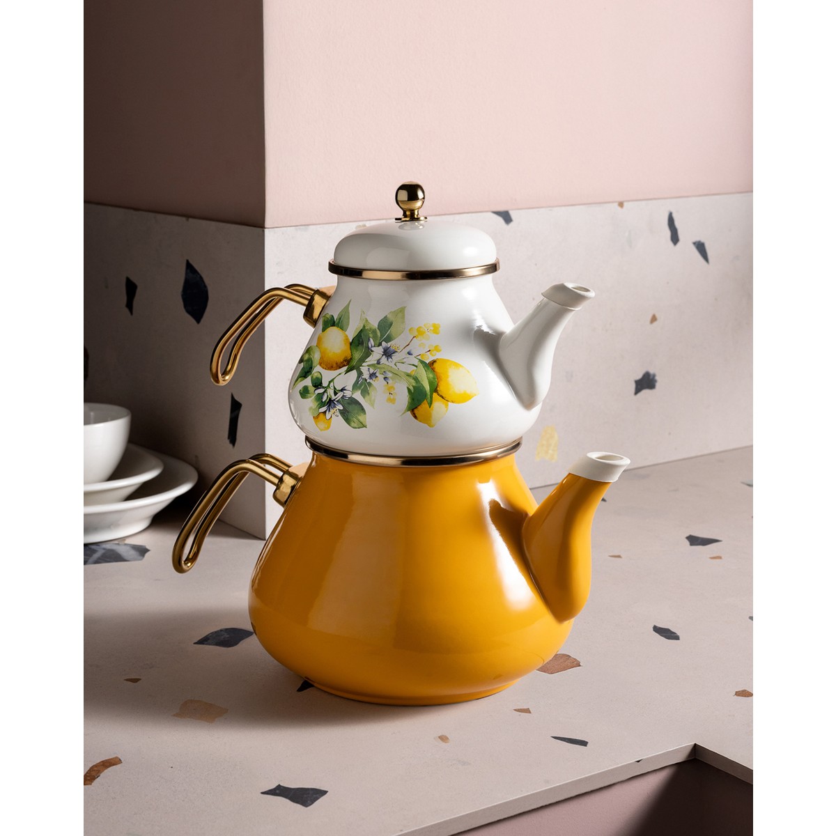 110001167390955.jpg Madame Coco Fourneville Çaydanlık Takımı - 950 ml - 2220 ml - Görsel 1