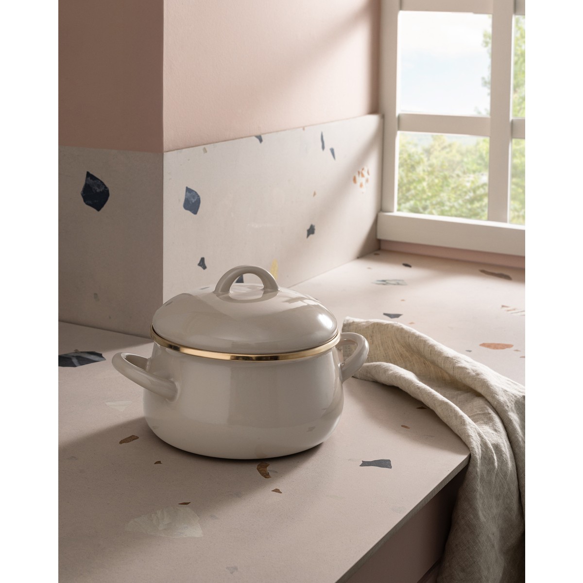 110001167391102.jpg Madame Coco Montferry Tencere - Bej - 16 cm - Görsel 1