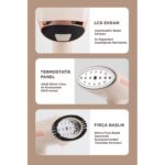 Başkenttekno KY-003 Siyah Buharlı Kırışık Giderici 1500W Taşınabilir Seyahat Boy Dikey Ütü - Görsel 3