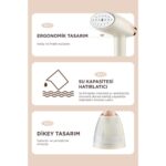 Başkenttekno KY-003 Siyah Buharlı Kırışık Giderici 1500W Taşınabilir Seyahat Boy Dikey Ütü - Görsel 4