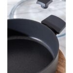 Madame Coco Titanyum Profesional Karnıyarık Tenceresi - Siyah - 26 Cm - Görsel 4