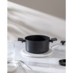 Madame Coco Titanyum Profesional Derin Tencere - Siyah - 22 Cm - Görsel 2