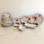 Sudedi Home Glore Asya Charlotte Altın Yaldızlı Yemek Takımı 27 Parça