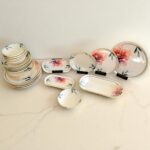 Sudedi Home Glore Asya Charlotte Altın Yaldızlı Yemek Takımı 27 Parça - Görsel 3