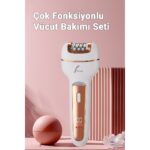 VeryFit 3 In 1 Elektrikli Epilatör Tıraş Makinesi Bacak Koltukaltı Epilasyon Cihazı Ayak Taşlama - Görsel 2