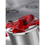 Hascevher Galaxy 7 lt Kırmızı Matik Düdüklü Tencere - Görsel 4