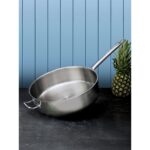 Hascevher Horeca 32X10 Yardımcı Kulplu Tava