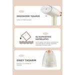 Başkenttekno KY-003 Beyaz Buharlı Kırışık Giderici 1500W Taşınabilir Seyahat Boy Dikey Ütü - Görsel 5