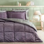 Puffy Lela Tek Kişilik Threefy Uyku Seti - Kül Moru