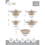Hascevher Granit 9 Pcs Beren Cam Kapaklı Set - Görsel 2