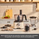 Karaca Mastermaid Power Multifunctional 10 in 1 Soft Cream Mutfak Robotu, Blender Seti 2000w - Görsel 3
