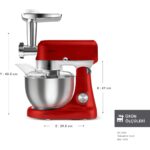 Karaca Multicast Plus Döküm Hamur Yoğurma Makinesi Red 5l