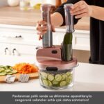 Karaca Mastermaid Prosteel Cam Mutfak Robotu Uzun Blender Ayaklı 6 Bıçaklı 2500 W Rosegold - Görsel 3