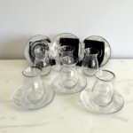 Sudedi Home Cam Çay Bardağı ve Tabağı 6'lı Set