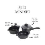 Laurel Kitchen 5 Parça Mini Döküm Set (16CM)