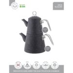 Hascevher Ada Granit Orta Boy Çaydanlık - Görsel 3