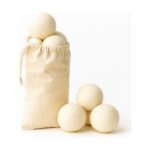 Fionze Çamaşır Yün Kurutma Topu ve Koku Seti – Kurutma Makinesi Için – 4 Adet Doğal Top + 2 Adet Koku - Görsel 4