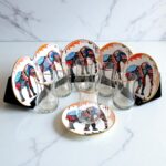 Etnik Fil Desenli 6'lı Porselen Tabaklı Çay Bardağı Takımı - Sudedi Home - Görsel 2