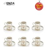 Enza Hayat Ağacı 6'lı Porselen Fincan Takımı 12 Parça - Görsel 4