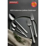 Kahramanlar Lilyum 60 Parça Çatal Kaşık Takımı - Görsel 4