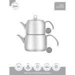 Hascevher Armada Flansh Kulplu Orta Boy Çaydanlık - Görsel 3