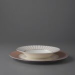 Jumbo Navy 24 Parça 6 Kişilik Bej Renk Desenli Yemek Takımı Bone Malzemeden Üretildi - Görsel 2