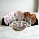 Sudedi Home Mermer Desenli 6 Kişilik Lüks Çay Seti - Görsel 2