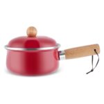 Karaca Elvin Emaye Kapaklı Sosluk Kırmızı 14 cm - Görsel 2