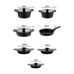 Amboss Elegance 17 Parça Döküm Tencere Tava Sahan Çeyiz Seti - Görsel 5