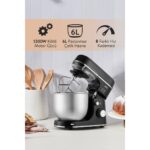Sinbo SMX-2769 Stand Mikser - 1300 W, 6 Litre, 8 Hız Seçeneği, Sıçrama Koruma Özellikli Paslanmaz Çelik Kase - Görsel 3