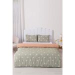 Riva İstanbul Minimal Yeşil Papatya Çift Kişilik Nevresim Takımı Pamuklu - Görsel 2