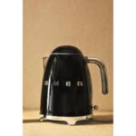 Smeg Su Isıtıcı 1,7 Lt Paslanmaz Çelik Siyah Gizli Rezistanslı Otomatik Kapanma Enerji Tasarruflu